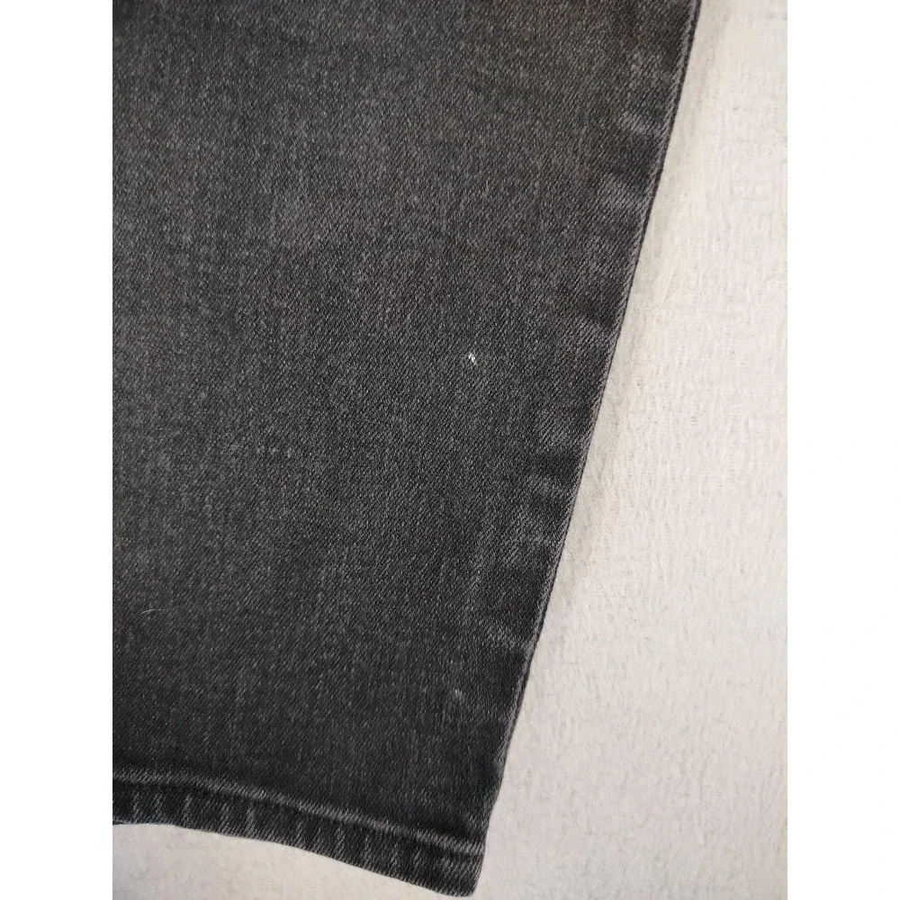 Old Navy Wow High Rise Straight Jeans Womens 10 Black Charcoal Stretch Denim